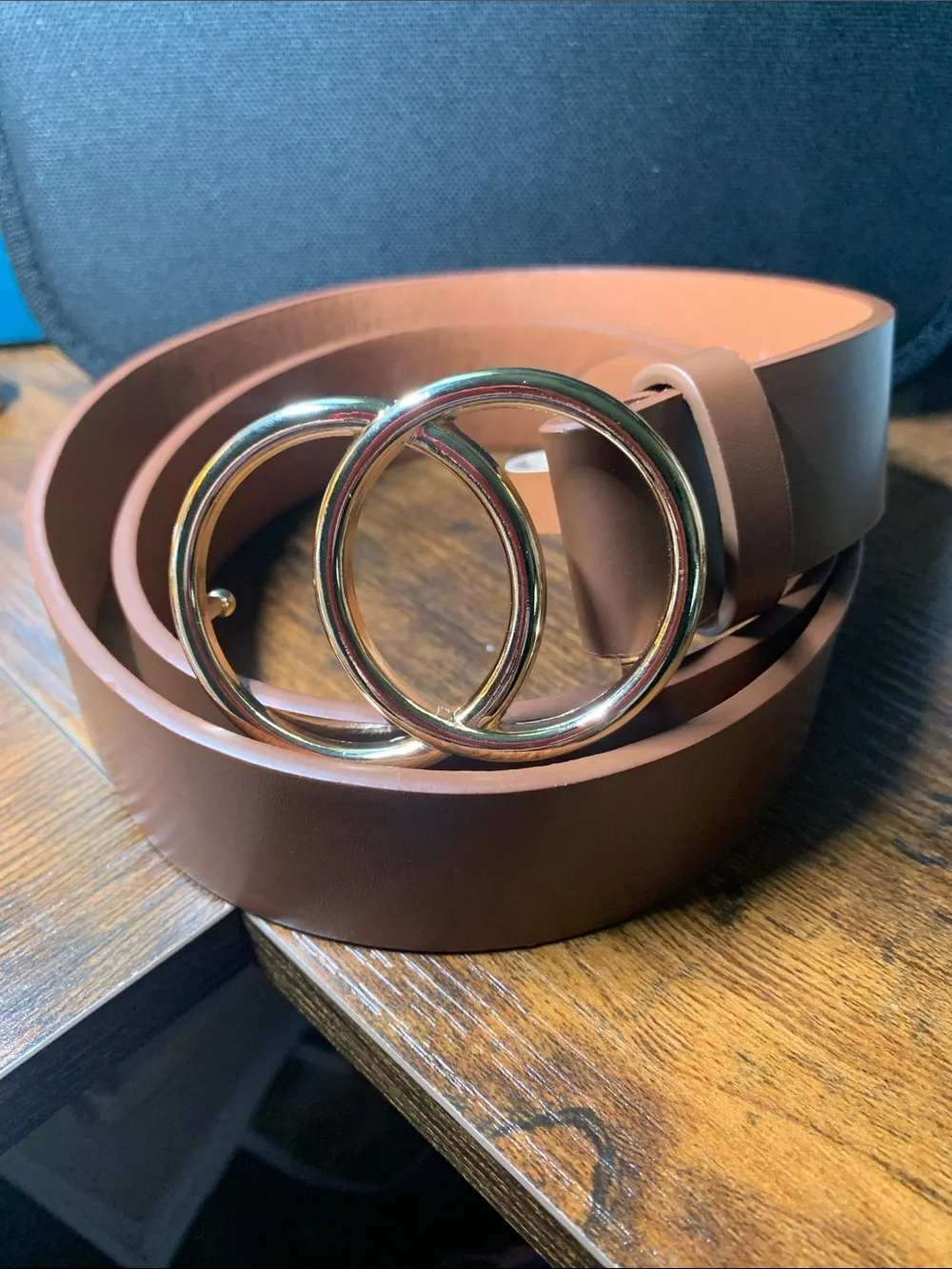 Brown Double-Ring Belt